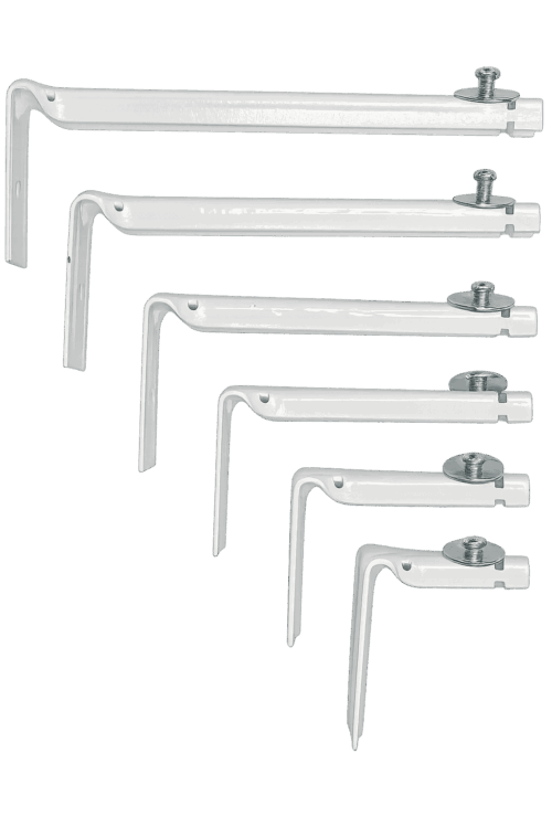 רגל למסילה נסתרת אלובין תלייה על קיר בטון או גבס