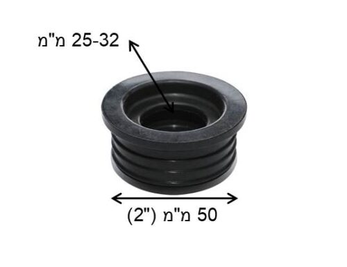 ⁦מחבר גומי לצינור⁩ – תמונה ⁦2⁩