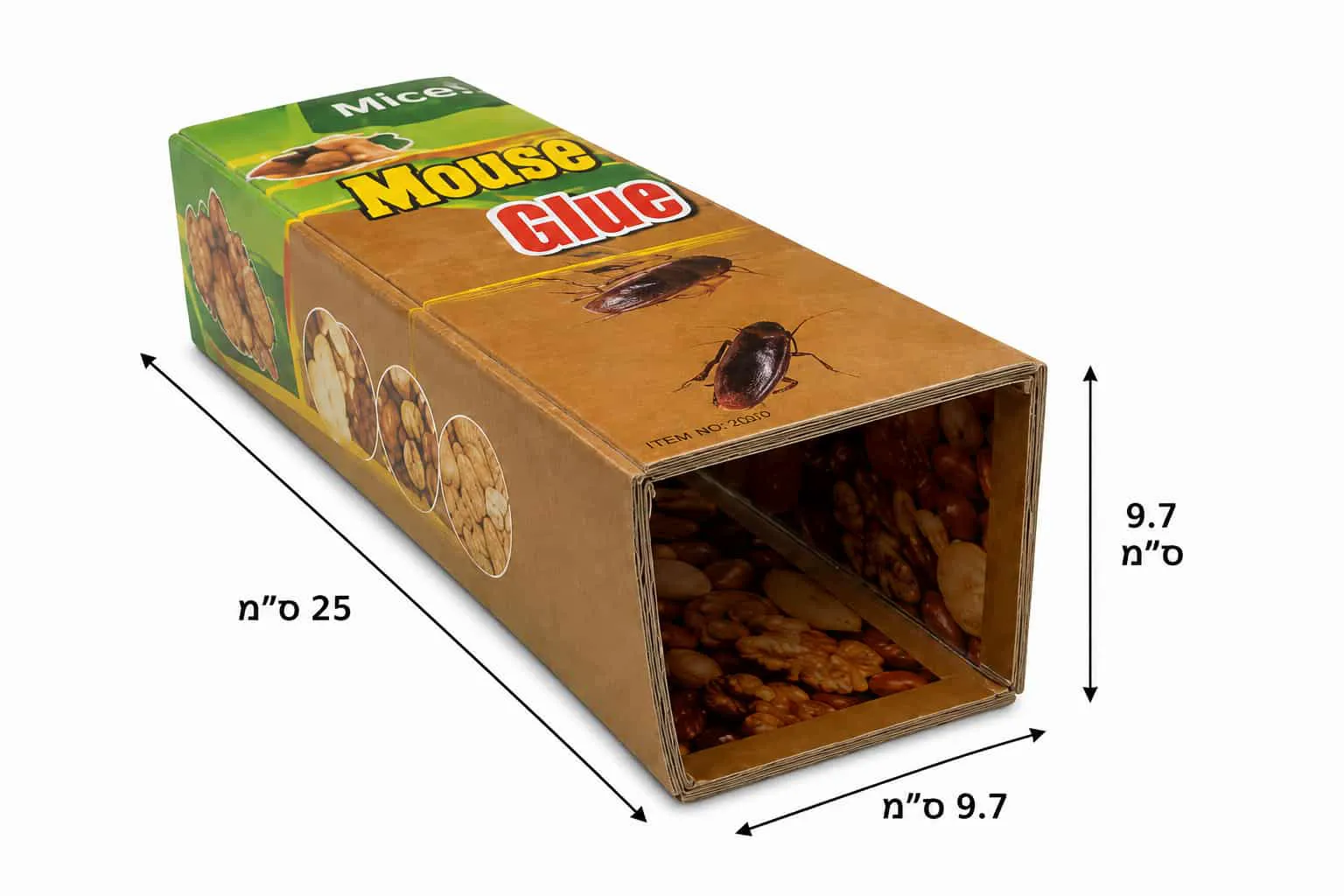 מלכודת דבק חזקה במיוחד במצב קיפול ריבועי.
